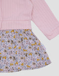 Pipiniko Textured Cardi Midi Dress Anak Perempuan