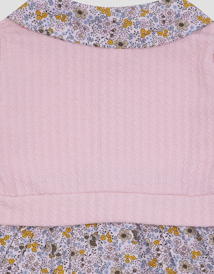 Pipiniko Textured Cardi Midi Dress Anak Perempuan