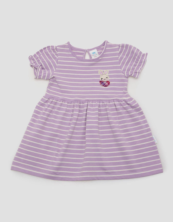Pipiniko Salur Rabbit Midi Dress Anak Perempuan