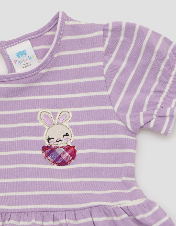 Pipiniko Salur Rabbit Midi Dress Anak Perempuan