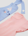 Pipiniko Romper Top-Bottom Set Cat