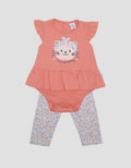 Pipiniko Top-Bottom Set Cat Bandana