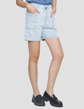 Nevada Front Pocket Celana Pendek Denim Wanita