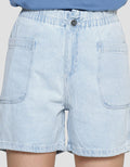 Nevada Front Pocket Celana Pendek Denim Wanita
