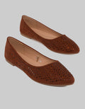 St. Yves Laser Cut Sepatu Ballerinas Wanita