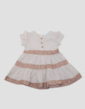 Pipiniko Short Sleeve Midi Dress Woven Combi 2 Patterns