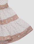 Pipiniko Short Sleeve Midi Dress Woven Combi 2 Patterns