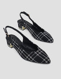 Connexion Pointed Slingback Shoes With Buckle