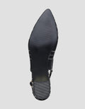 Connexion Pointed Slingback Shoes With Buckle