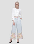 Cardinal Femme Floral Style Pallazo Celana Wanita