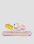 Little M Color Style Slipper Sandals for Girls
