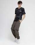 T Zone Short Sleeve T-Shirt Brush Pattern 1