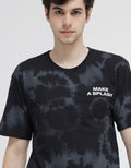 T Zone Short Sleeve T-Shirt Brush Pattern 1