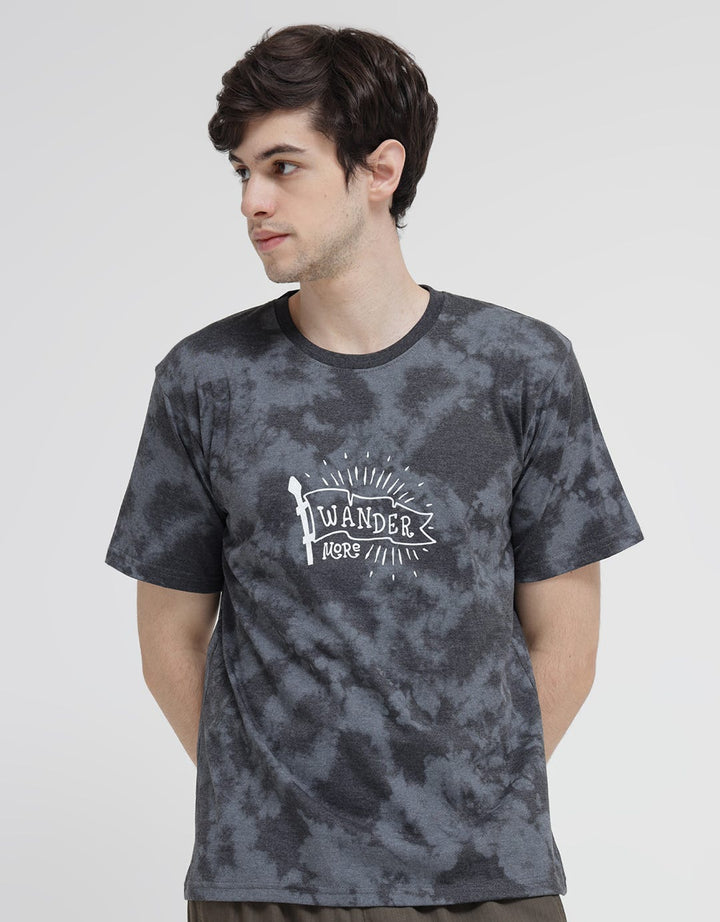 T Zone Short Sleeve T-Shirt Brush Pattern 2