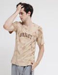 T Zone Short Sleeve T-Shirt Fullprint Theme Brush Pattern