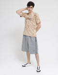 T Zone Short Sleeve T-Shirt Fullprint Theme Brush Pattern