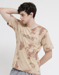 T Zone Short Sleeve T-Shirt Theme Brush Pattern