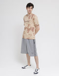 T Zone Short Sleeve T-Shirt Theme Brush Pattern