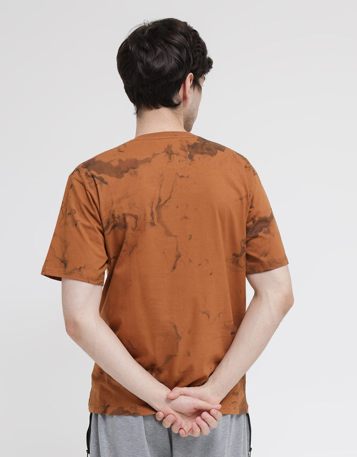 T Zone Short Sleeve T-Shirt Print Theme Brush Pattern
