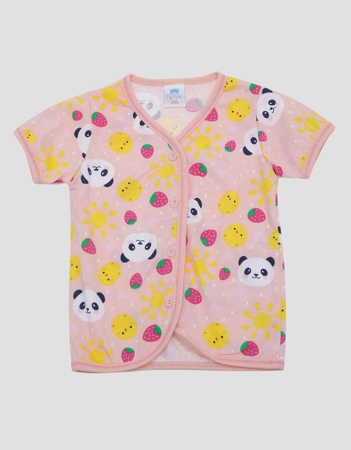 Pipiniko Strawberry Panda Kaus Bayi Perempuan