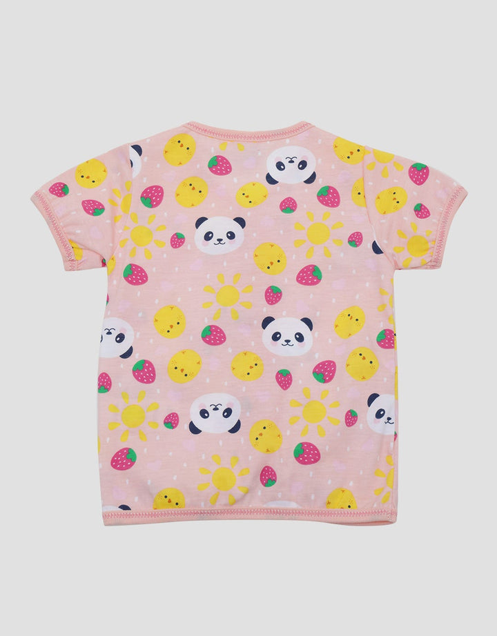 Pipiniko Strawberry Panda Kaus Bayi Perempuan