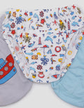 Kidz Too Brief Pack Of 3 Underwear Sea