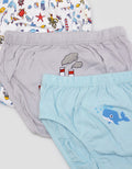 Kidz Too Brief Pack Of 3 Underwear Sea