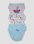 Kidz Too Brief Pack Of 3 Underwear Sea