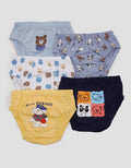 Kidz Too Brief Pack Of 5 Underwear Boys Bear