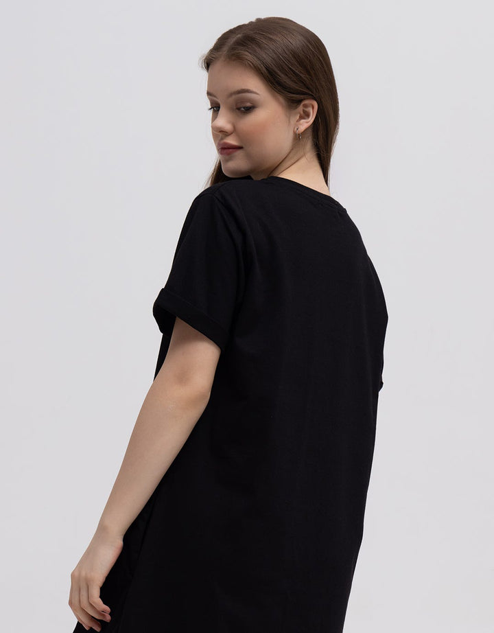 Nevada Jersey Step By Step Midi Dress Wanita