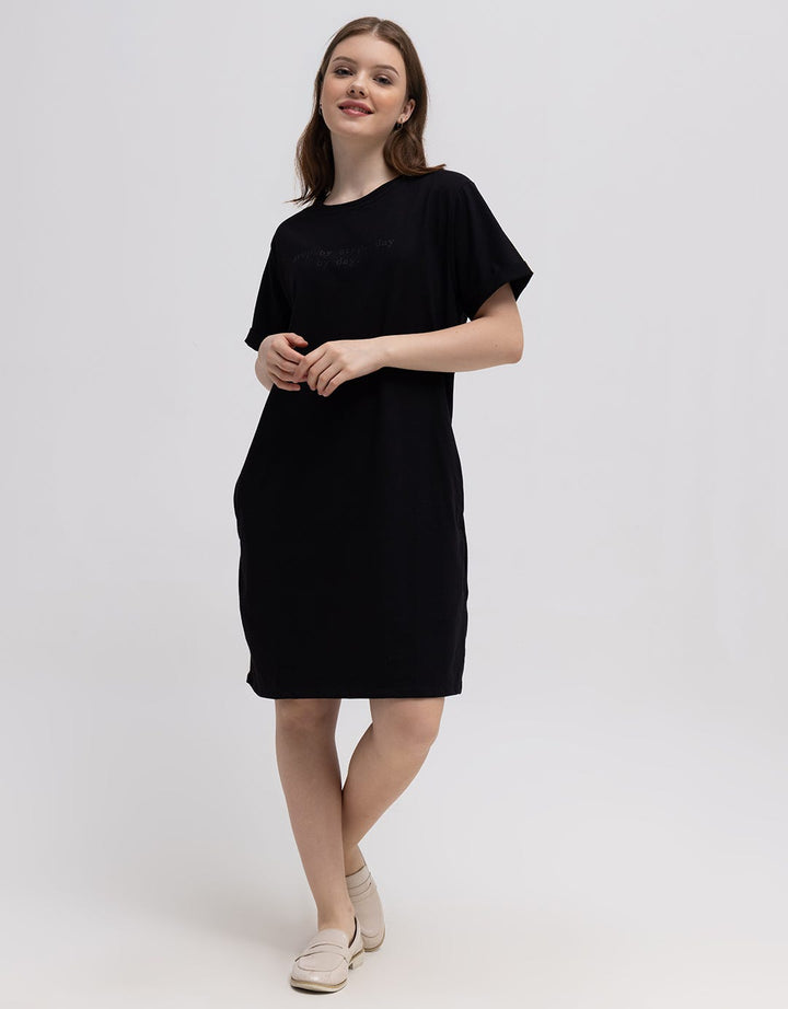 Nevada Jersey Step By Step Midi Dress Wanita