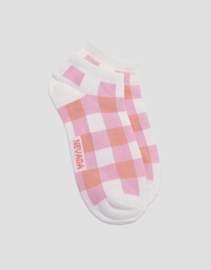 Nevada Checked Pattern Kaus Kaki Anak