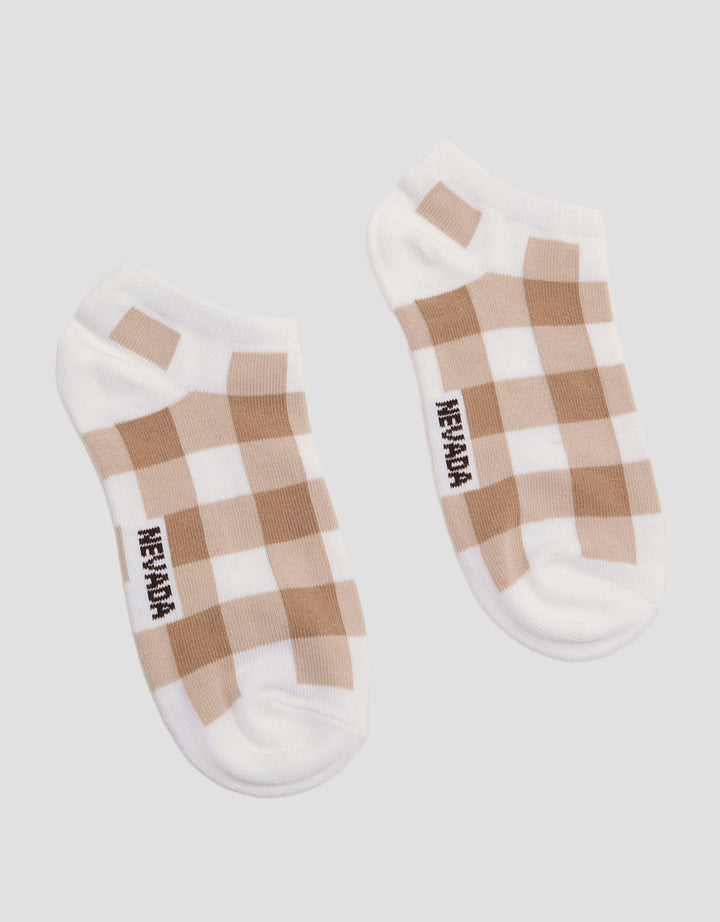 Nevada Checked Pattern Kaus Kaki Anak