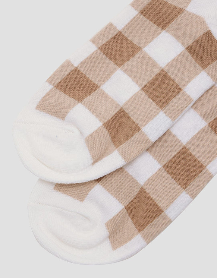 Nevada Checked Pattern Kaus Kaki Anak