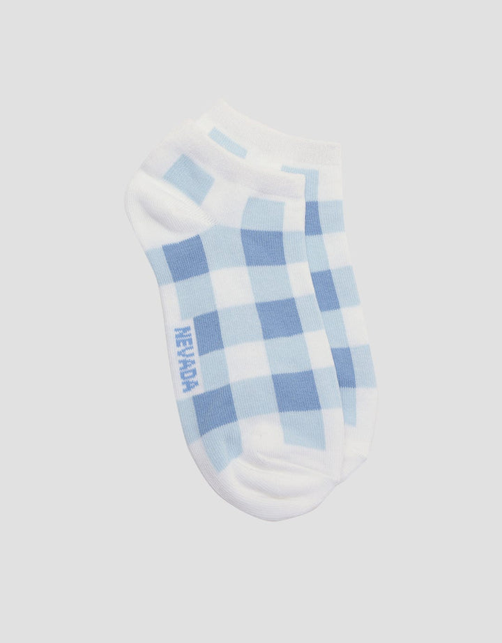 Nevada Checked Pattern Kaus Kaki Anak
