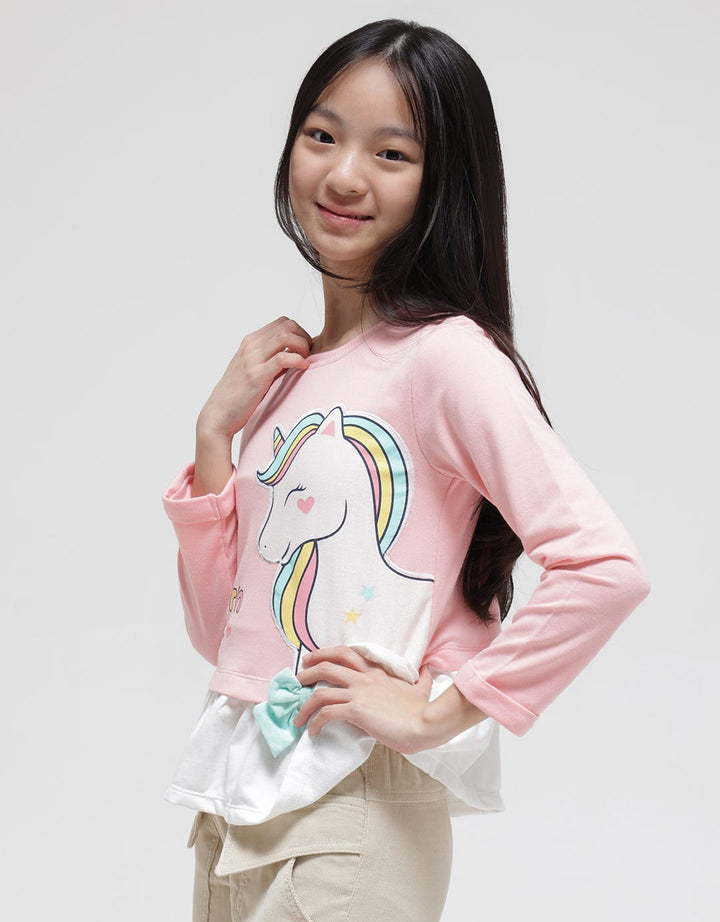 Aero Unicorn Flare Kaos Anak Perempuan