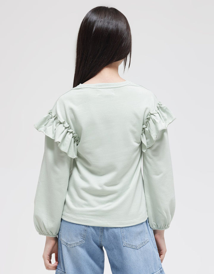 Aero Long Sleeve T-Shirt Unicorn Print Geber Shoulders