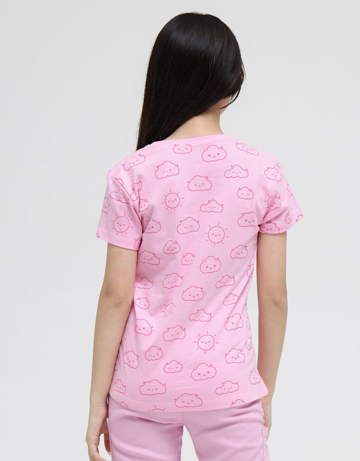 Aero Short Sleeve T-Shirt Fullprint Kantong Bawah Unicorn