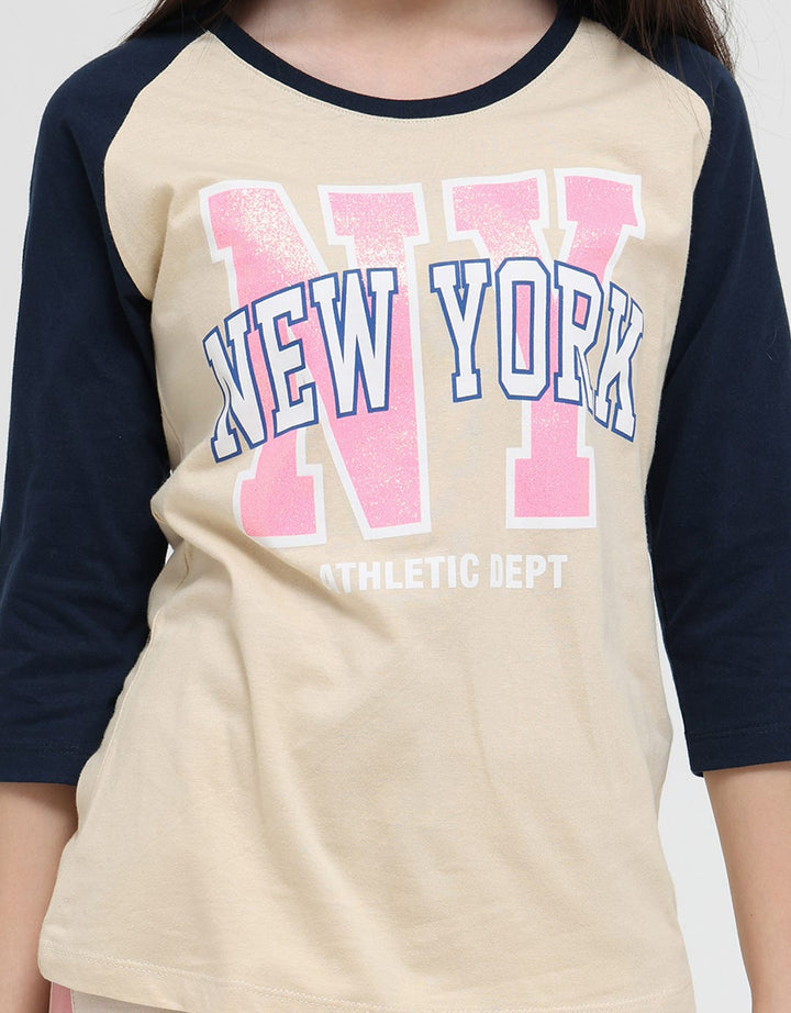 Aero Long Sleeve T-Shirt 7/8 Raglan New York