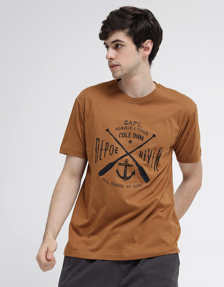 Cole Short Sleeve T-Shirt Marine Emblem