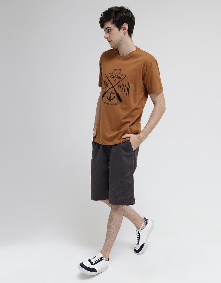Cole Short Sleeve T-Shirt Marine Emblem