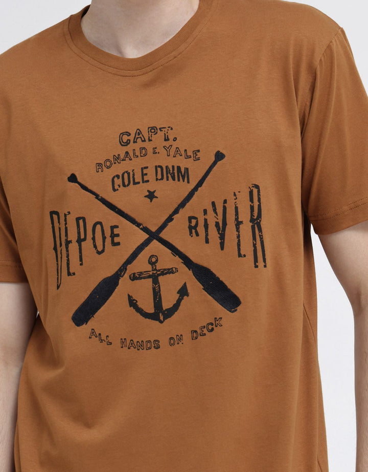 Cole Short Sleeve T-Shirt Marine Emblem