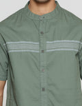 Cardinal Jeans Stripe Cloud Kemeja Koko Pria