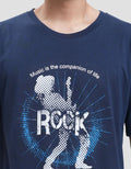 Cardinal Jeans Rock Print Kaos Lengan Pendek Pria
