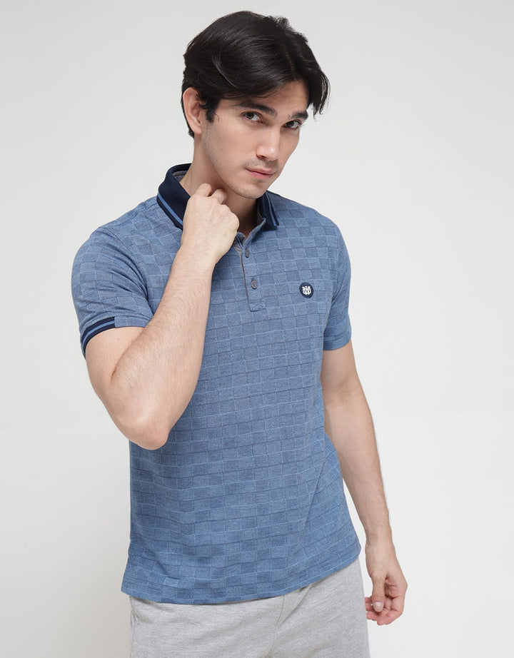 Watchout Men's Basic Jeans Polo Shirt