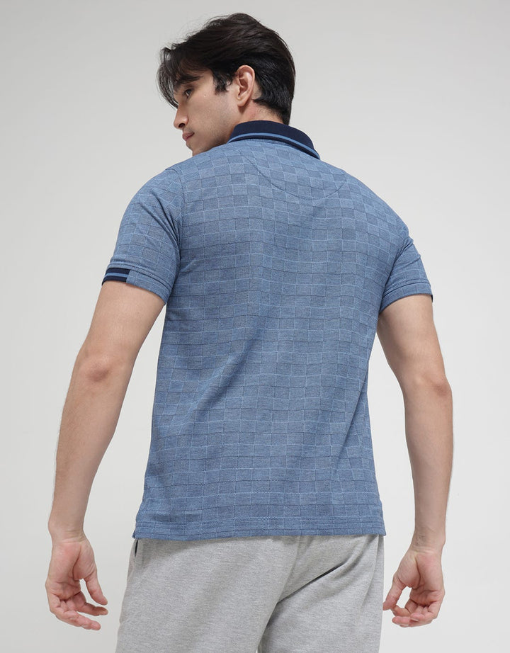 Watchout Men's Basic Jeans Polo Shirt
