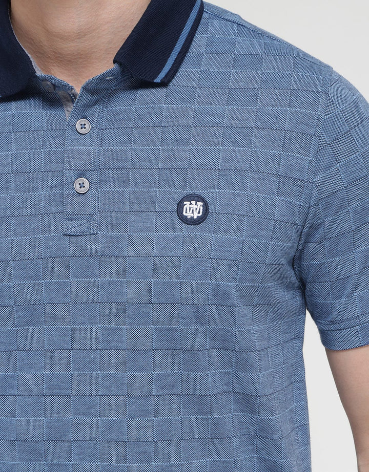 Watchout Men's Basic Jeans Polo Shirt