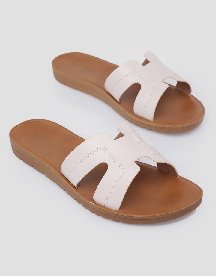 St. Yves Slip On Women Strap With Stitching Accent