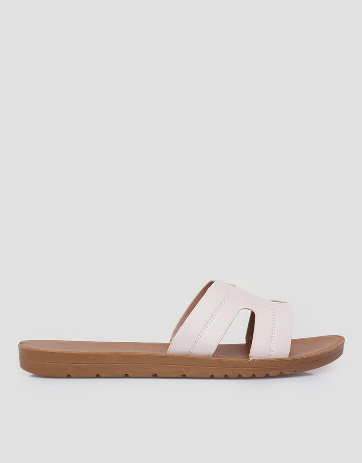 St. Yves Slip On Women Strap With Stitching Accent
