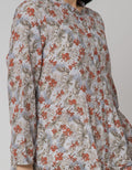 Triset Ladies Dress Long Sleeve Motif Print